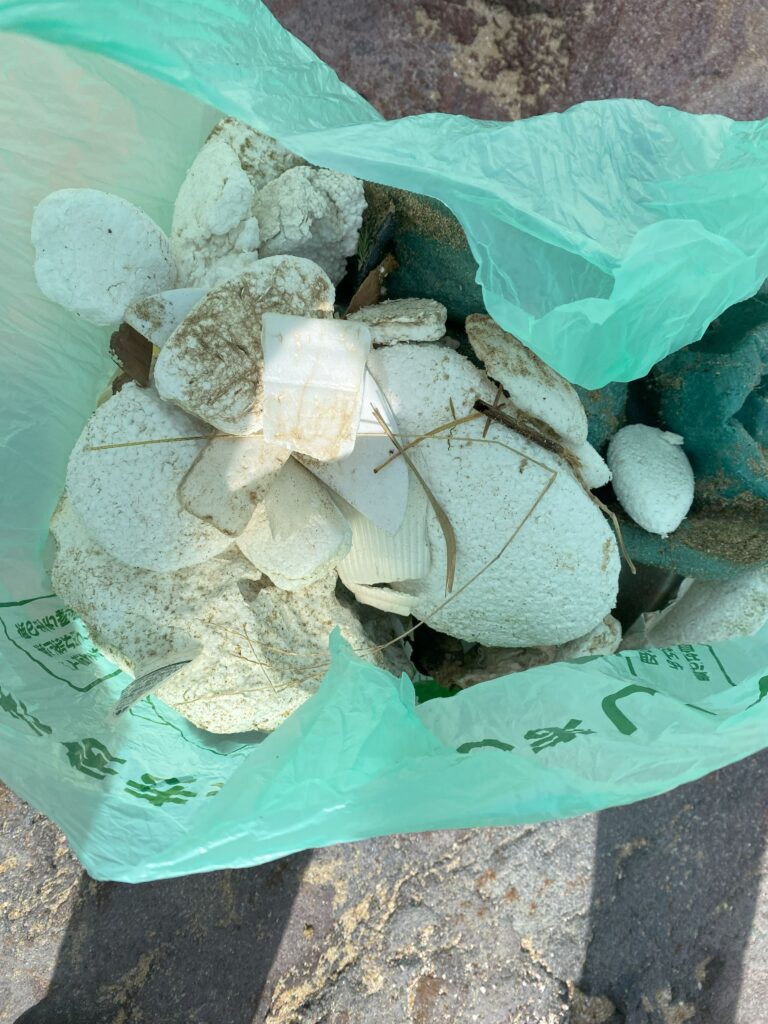 ２０２５年２月９日　われら海岸探偵団　脇田海岸清掃活動の様子①