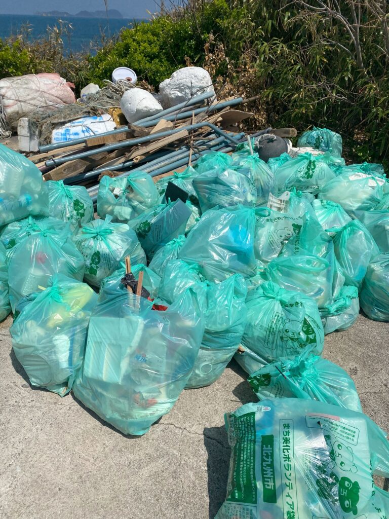 われら海岸探偵団にて岩屋東海岸清掃で回収した海洋ごみの様子②